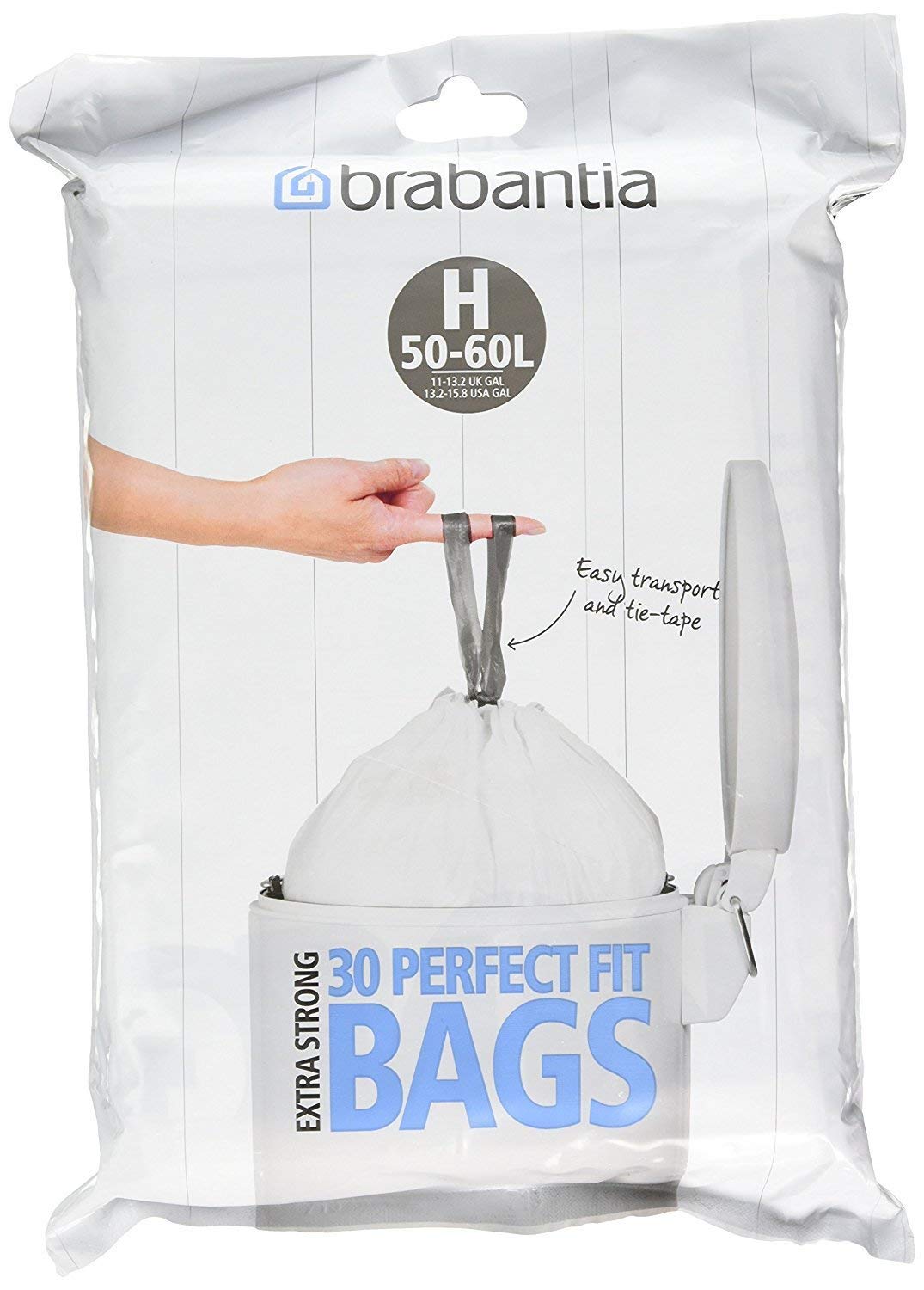 Brabantia Bin Liner H, 40-50 Litre - 60 Bags