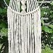Macrame Cord 4mm X 100m(109 yd) 4 PLY Natural Virgin Cotton Natural Color Macrame Wall Hanging Plant Hanger Macrame Swing Chair Boho Dream Catcher DIY Craft Making Knitting Rope 3mm 4mm 5mm (4mm)