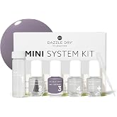 Dazzle Dry Mini Kit &ndash; Anticipation &ndash; 4 Step System (5 Piece Kit) | An Opaque Dark Slate Gray With Purple Undertones &middot; Full Coverage &middot; Cream Finish &middot; Quick-Dry &middot; 5 Manicures