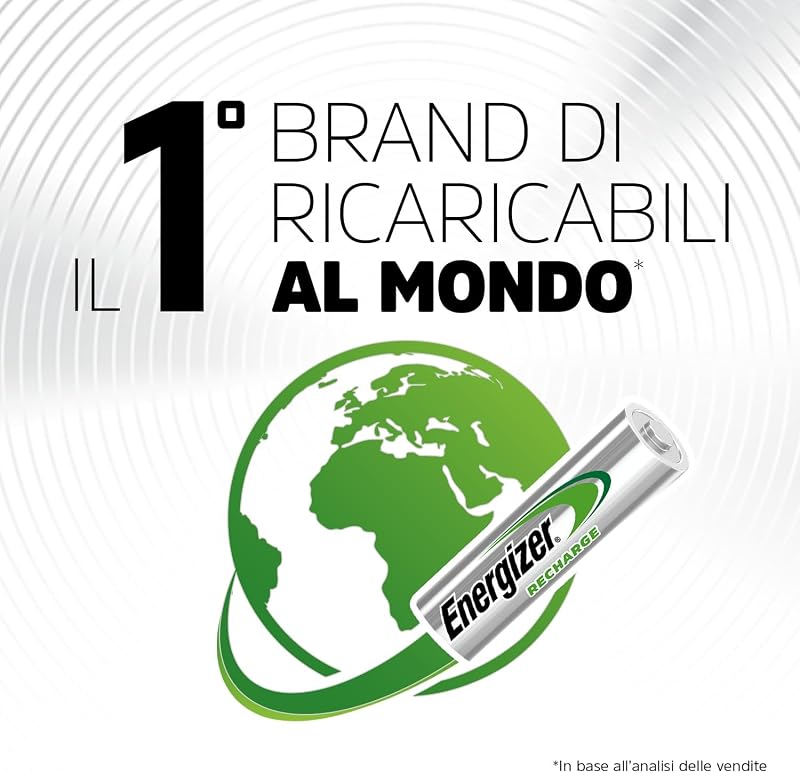 Recharge Universal - Batterie Ricaricabili AAA (Confezione da 4)