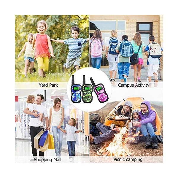 Nestling-Walkie-Talkies-3-Pack-Upgraded-Version-Camouflage-Exterior-8-Channels-2-Way-Radio-Toys-with-Backlit-LCD-Flashlight-3-Miles-Range-for-Kids-Indoor-Outdoor-Activity Nestling Walkie Talkies 3 Pack, Upgraded Version Camouflage Exterior 8 Channels 2 Way Radio Toys with Backlit LCD…
