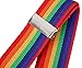 Livingston Suspenders for Men Cosplay Party Accessory Adjustable Elastic Rainbow Suspenders,Rainbow