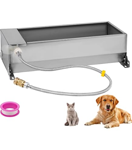 Automatic Water Automatic Stainless Steel Water Bowl For Pets & Livestock   Self-Filling Self-filling Dog Water Bowl