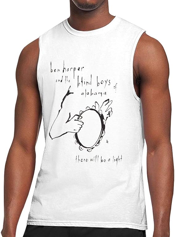 Amazon メンズ タンクトップ おしゃれ 夏秋 ベスト スポーツシャツ There Will Be A Light Ben Harper Blind Boys Of Alabama プリント タンクトップ 通販