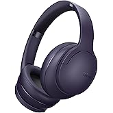 DOQAUS Over-Ear Bluetooth Headphones with 90-Hour Playtime, 3 Professional EQ Modes, HiFi Deep Bass & HD Mic for Extended Travel, Gym Workouts & Daily Use