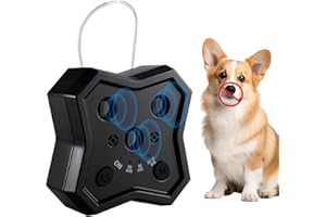 BSEMAX Anti Barking Device for Dogs: Ultrasonic Dog Bark Deterrent Devices with 3 Training Modes 50 FT | Dog Barking Silencer Bark Box for Indoor Outdoor | Stop Barking Control Device for Dogs (Black)