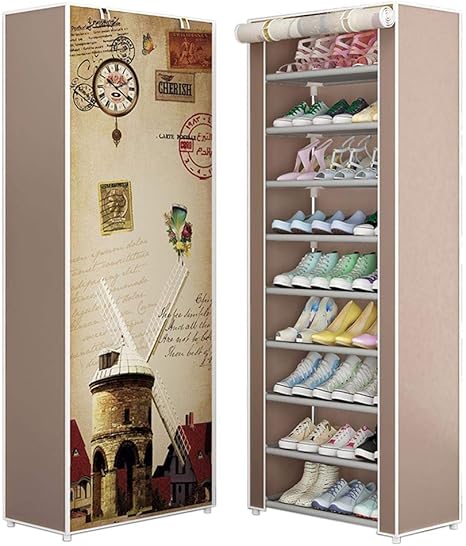 Amazon シューズラック 家庭用シューズ収納ラック 靴オーガナイザー 多層不織布 省スペース 設置が簡単 組み立て式 キャビネット 大容量 収納 おしゃれ 安い 玄関収納 シューズラック オンライン通販