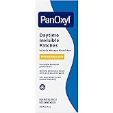 PanOxyl Daytime Invisible Patches, Salicylic Acid, 40ct, 20 Large &amp; Small | Help Manage Blemishes, Unclog Pores &amp; Exfoliate, Soothing Centella, Latex-Free, Vegan, All-Day Protection, For All Skin Types