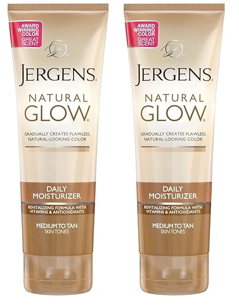 JERGENS NAT GLW MED/TAN SIZE 7.5Z JERGENS NATURAL GLOW DAILY MOISTURIZER FOR MEDIUM/TAN SKIN (2 PACK)