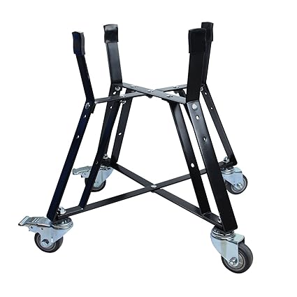 Dracarys Medium Big Green Egg Nest Big Green Egg Accessories Stand For Big Green Egg Grill Rolling Nest With Heavy Duty Locking Caster Wheels Powder