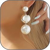 Long Pearl Earrings Elegant Statement Earring French Elegance Long Dangle Earrings Retro Chic Evening Jewelry Boho Tassel Bridal Party Accessories