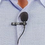 Computer Microphone lavalier lapel Mic for selfie iphone camera podcast pc gopro