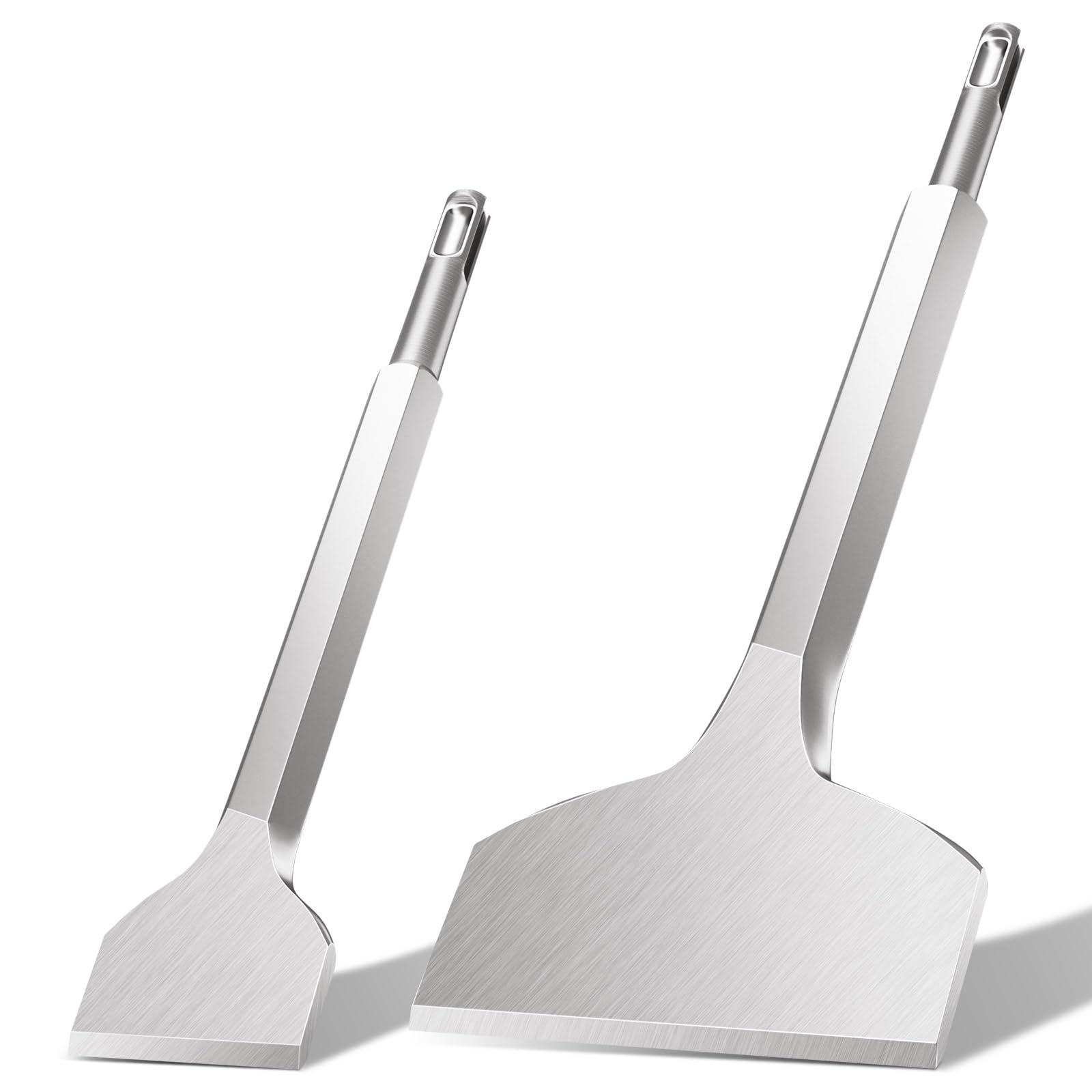 Lytool Tile Chisel SDS-Plus, 2pcs 250x40mm+280x100mm SDS Masonry Concrete Chisel Set, Tile Removal Tool, Tile Grooving Scraping Scaling Chisels