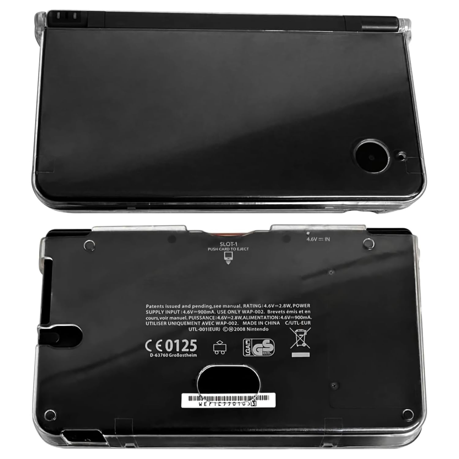 OSTENT Hard Crystal Game Case Clear Cover Shell for Nintendo NDSiLL NDSiXL