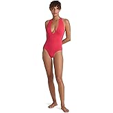 Commando Womens Ballet Body Deep Punge Halter Bodysuit Watermelon One Size One Size