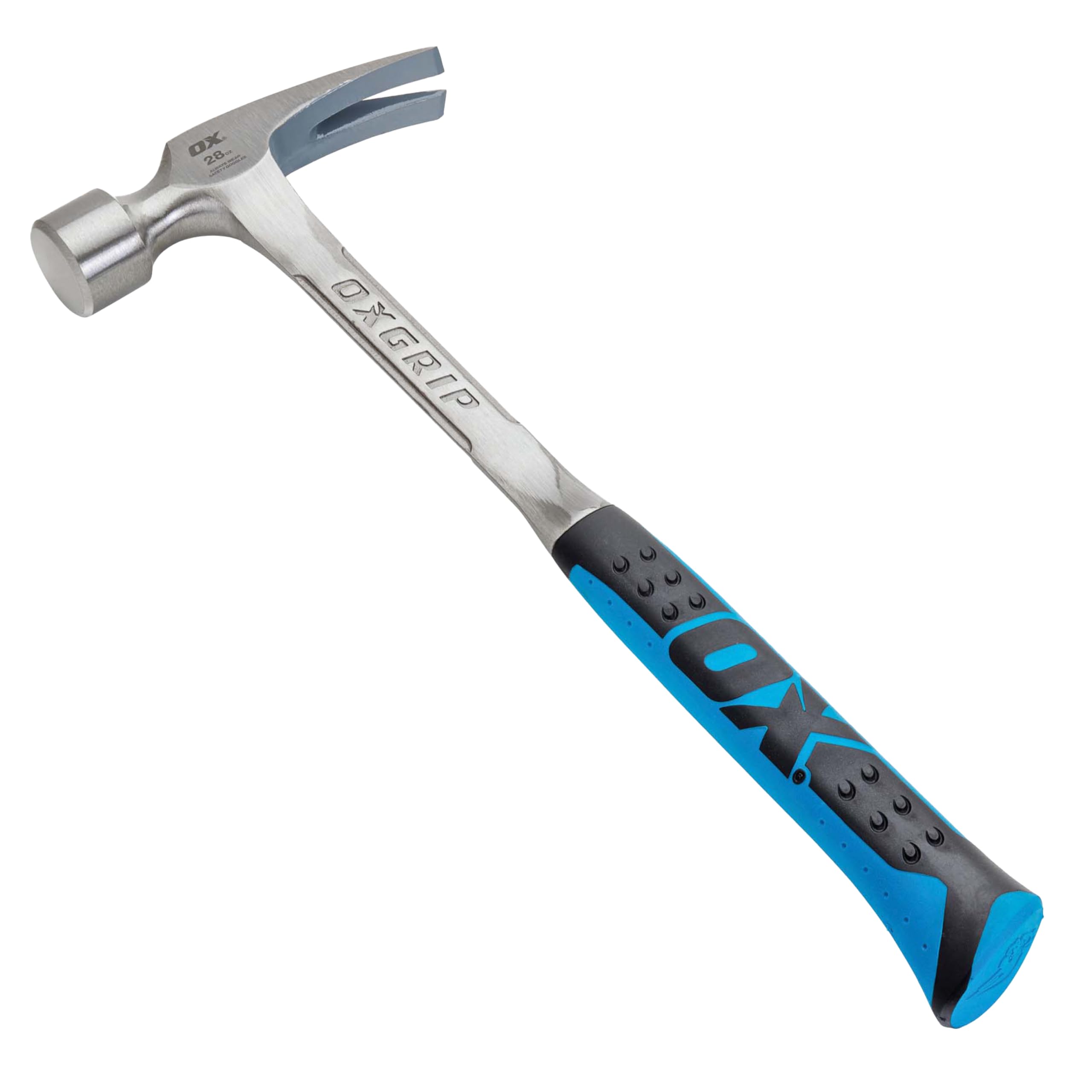 OX OX-P082328 - Straight Claw Framing Hammer with Smooth Face – 28 Oz