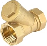 Akozon 1" BSP Brass Y Strainer Filter Valve Connector for Water Oil Separation view 7