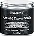 The BEST Charcoal Scrub 10 oz.- Best for Facial Scrub, Pore Minimizer & Reduces Wrinkles, Acne Scars, Blackheads & Anti Cellulite Treatment - Great as Body Scrub, Body & Face Cleanser