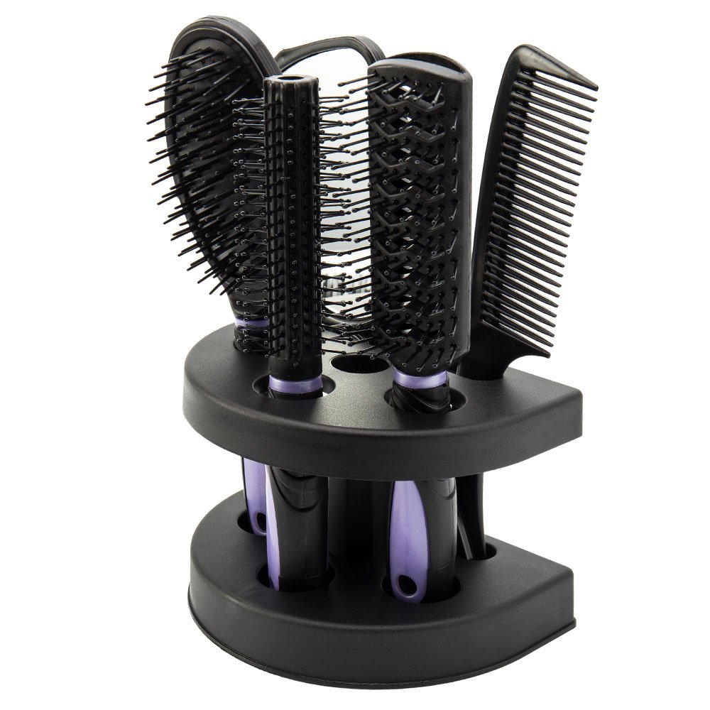 5Pcs Hair Brushes Comb Set Women Ladies Hair Care Massage Hairbrush