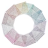 Outus Multicolor Self-Adhesive Rhinestone Sticker Sheet, 3 Size, 12 Sheets