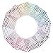 Outus Multicolor Self-Adhesive Rhinestone Sticker Sheet, 3 Size, 12 Sheets
