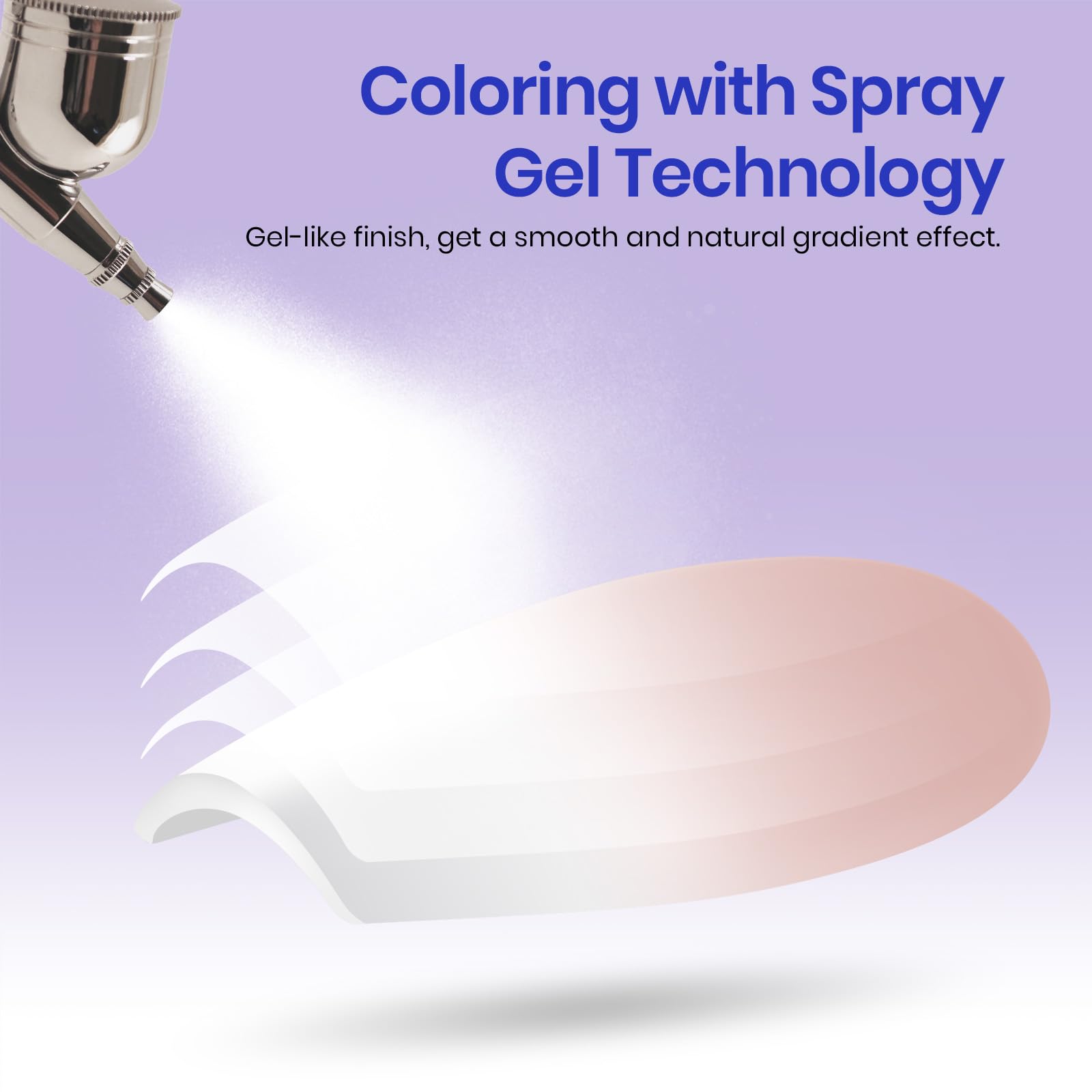 Beetles Press on Nails -15 Sizes Gradient Medium Coffin Press On Nails 60pcs Soft Gel Design Long Lasting Acrylic Fake Nails, No Need to File Fake Nail Tips DIY Nails Gift for Women - Image 4