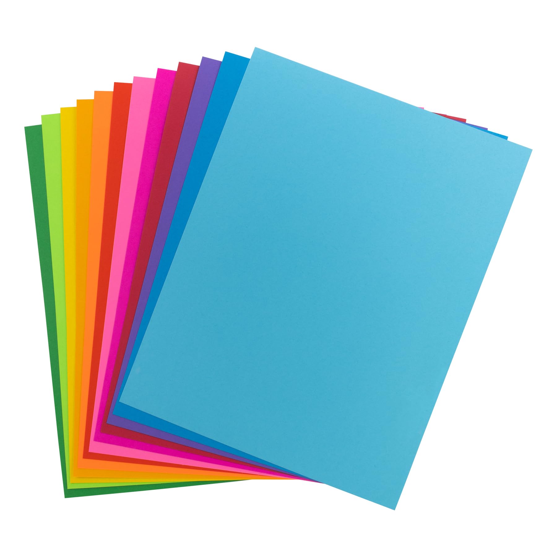 Hygloss Bright Colored Cardstock - 8.5x11-Inch, 12 Assorted Colors, 96 Sheets, 65 lb/ 176 gsm, Fade-Resistant, Acid-Free Color Card Stock Paper