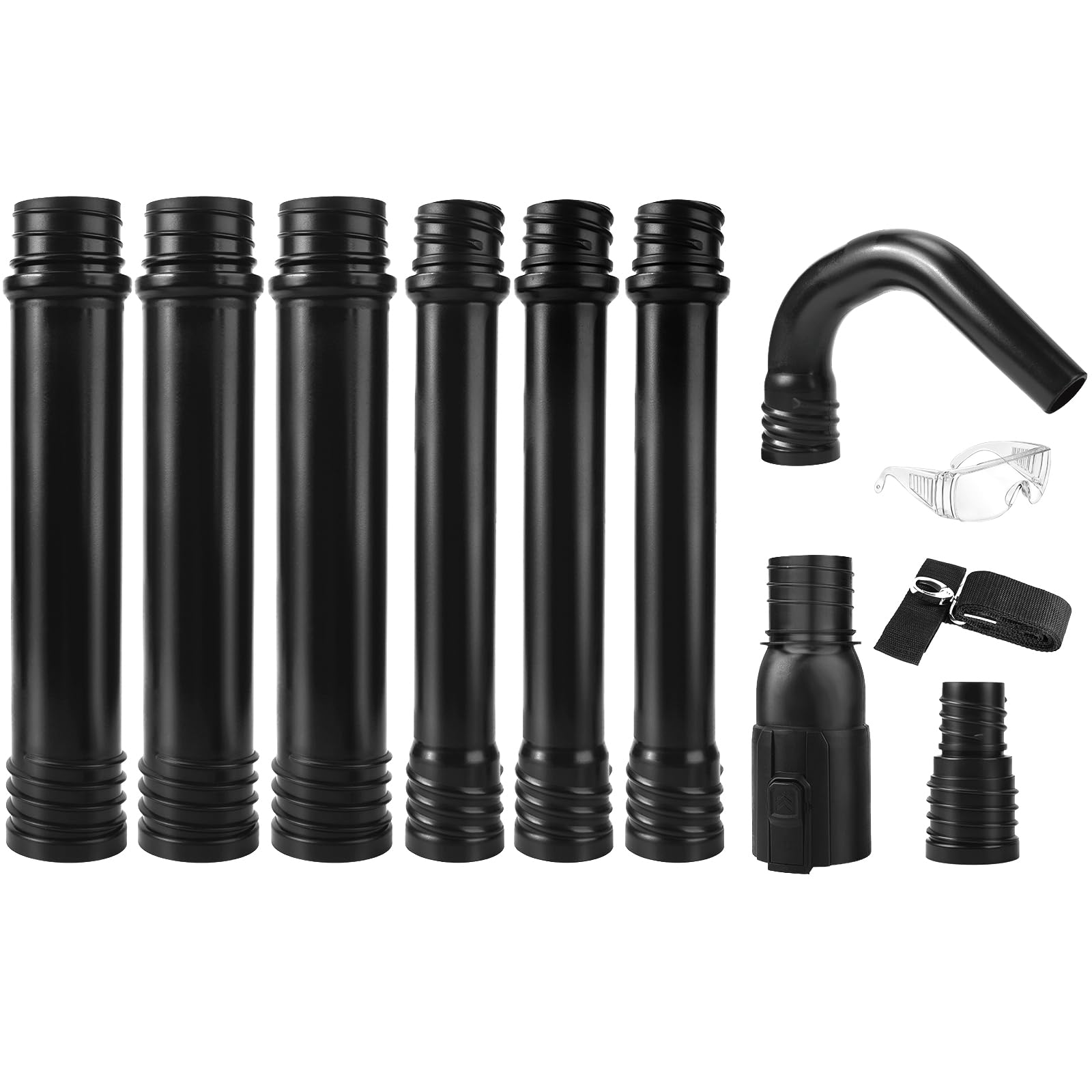 Photo 1 of Zipcase Gutter Cleaning Kit - 9.25 ft Safe, Ground-Level Leaf Blower Gutter Attachment Compatible with EGO 530CFM / 580CFM / 575CFM / 650CFM/ 615CFM/LBX6000 Leaf Blowers Black