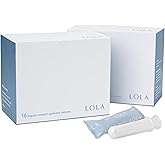 LOLA Organic Tampons - Regular Absorbency, 32 Count - Bulk Tampons for Women with BPA-Free Plastic Applicator & Hypoallergeni