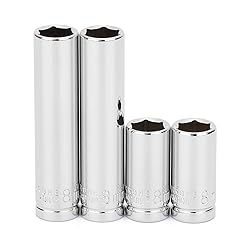 MIXPOWER 4PCS 1/4"Drive 8mm Deep&Shallow Socket, 6