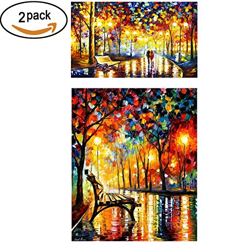 2 pack 5d diy diamond painting set arts crafts wall sti…