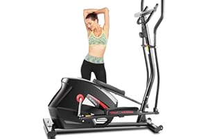 FUNMILY Eliptical Exercise Machine,APP Elliptical Cross Trainer for Home Use,Heavy-Duty Gym Equipment for Indoor Workout & Fitness with 10-Level Resistance&Max User Weight:390lbs