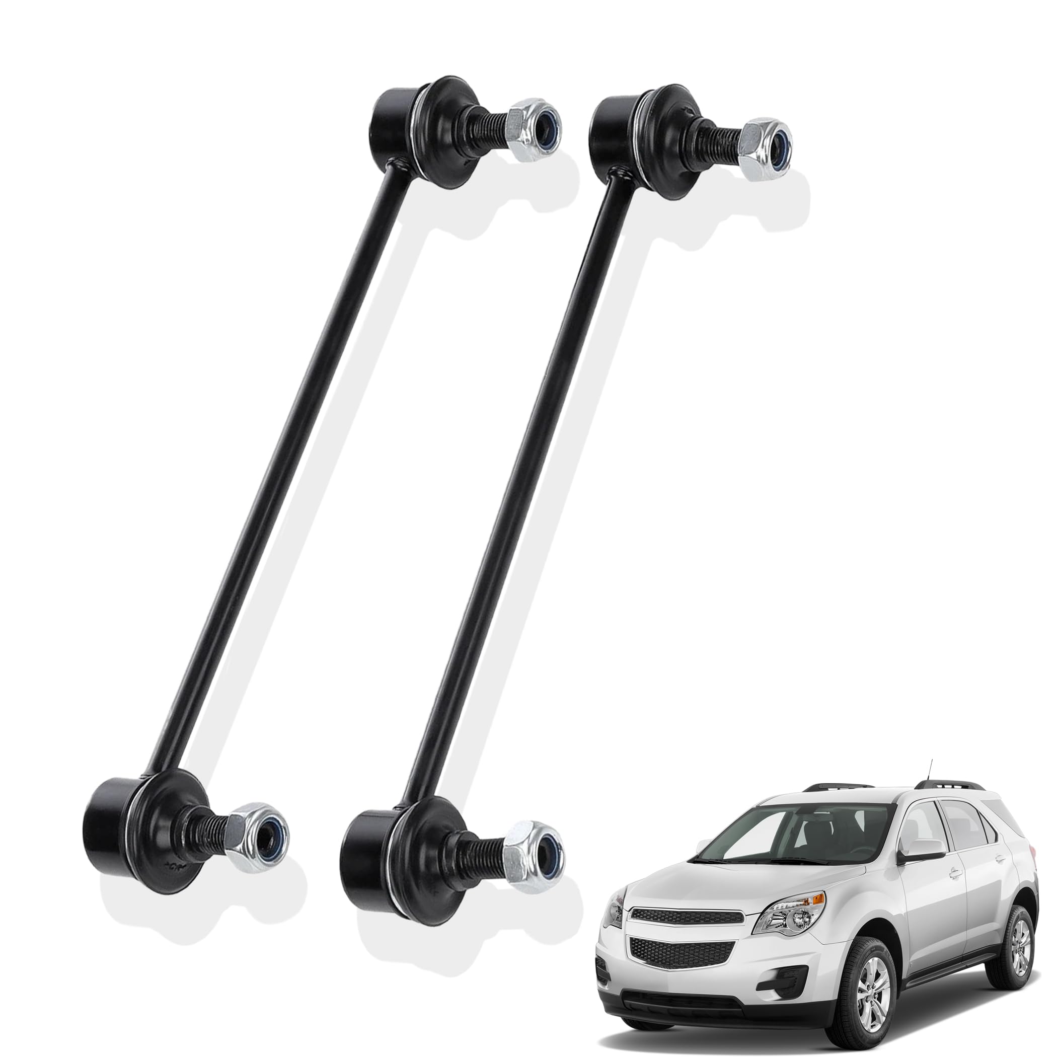 Photo 1 of 2pcs K750188 Front Stabilizer Sway Bar End Link for 2008-2017 Chevy Equinox Captiva Sport/GMC Terrain/Pontiac Torrent/Saturn Vue/Suzuki XL-7