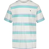 Tommy Hilfiger Boys Short Sleeve Striped Crew Neck T-Shirt, Soft, Comfortable, Relaxed Fit