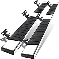 COMNOVA 6 Inches Running Boards for 2009-2018 Dodge Ram 1500 Crew Cab(Including 2019-2024 Classic),10-25 Ram 2500/3500, Stain