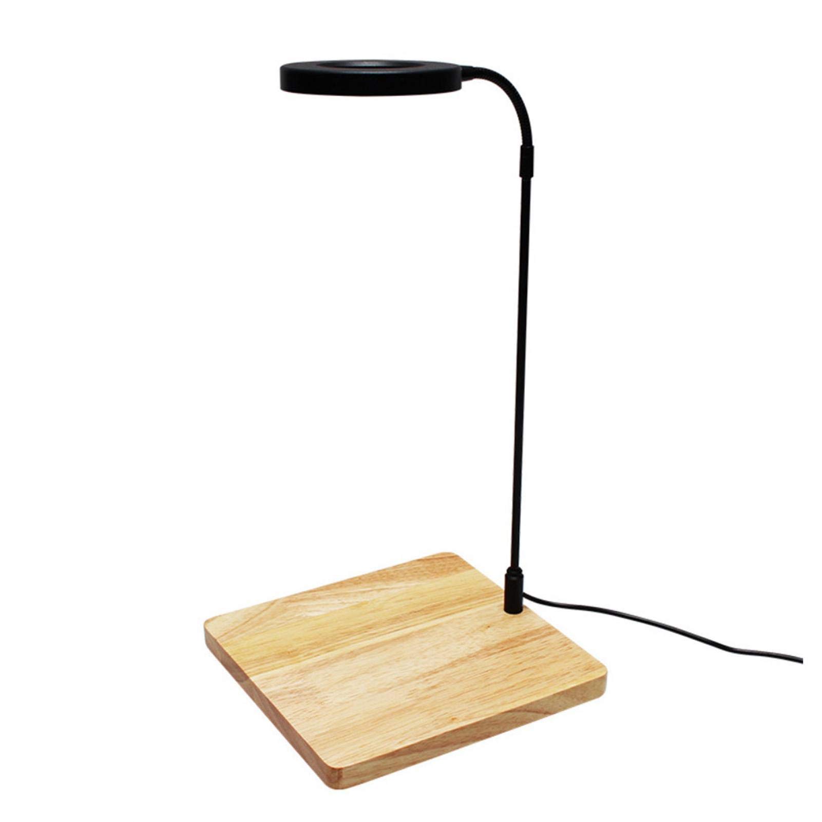 Kisbeibi Aquarium Light,10W LED Grow Light USB Powered Aquarium LED Light With Wood Board, fits Fish Tank, Potted Plants, Succulent(size:L)