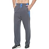 E-SURPA Men's Athletic Pant with Pockets Open Bottom Sweatpants for Men Workout, Exercise, Running