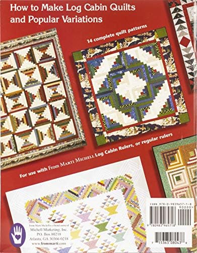 Marti Michell Michell Marketing 8043 Log Cabin ABCs Book, Red 11 x 8.5 x 0.25