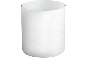 HGHYjrxfkl 1 Pack Alabaster White Glass Lamp Shade, Cylinder Glass Lamp Shade Replacement with 1-5/8-inch Fitter Opening for Pendant light, Desk lamp,Wall Sconces and Bathroom Vanity lights.