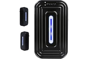 PVACG 2 Pack 8-Emitter Negative Ion Air Purifier, Plug in Ionic Air Cleaner with Blue Light Quiet and Energy Saving Air Ionizers for Home Office Bedroom Bathroom Living Room and Pet Room(2,Black)
