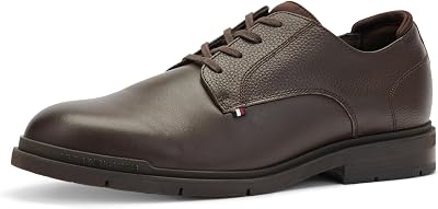 Chaussures Derby Homme Flexible Leather en Cuir Grain Fin, Marron (Cocoa), 46