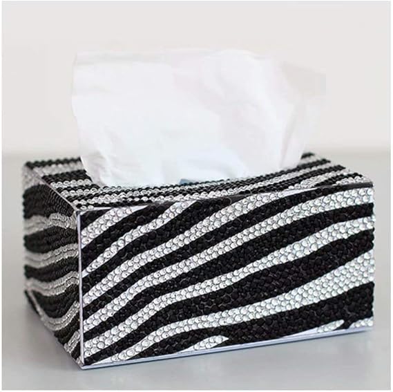 Diamond Painting DIY Storage Tissue Box, Zebra Diamond Art
