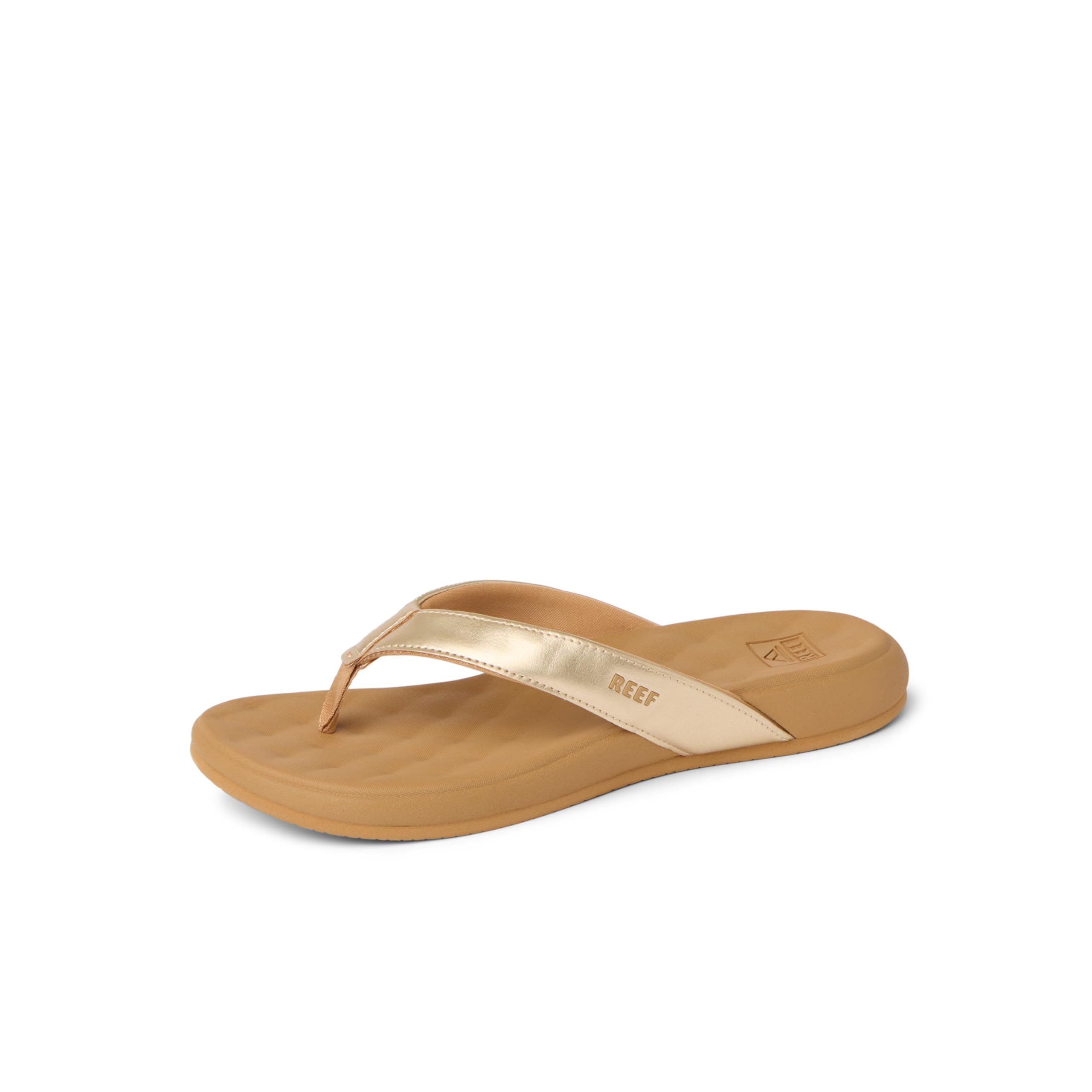REEF Cushion Melody Womens Flip Flop, Soft and Supportive Cushion Footbed, Champagne, 9