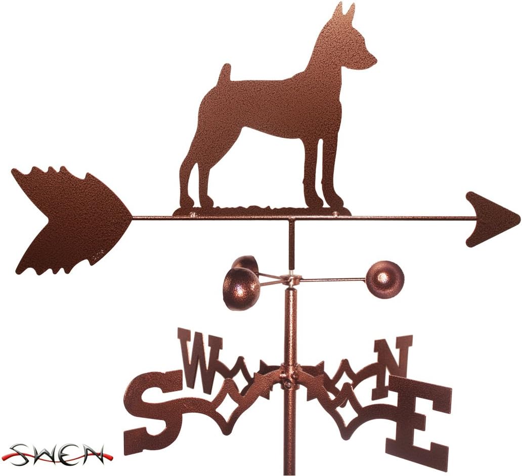 Weathervanes - SWEN Products Hand Made Miniature Pinscher MIN PIN Dog Garden Stake Weathervane