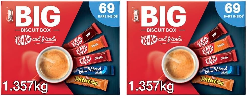 Nestlé KitKat and Friends Big Biscuit Box 69 x Bars Bulk 1.357kg Pack 2