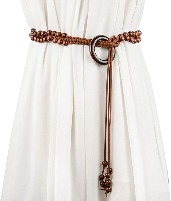 Women'S Skinny Belt Dress Waist Belt Vintage Casual Dress Belt Elegant