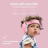 Alpine Muffy Baby Comfort Ear Defenders Pink 24 dB CE UKCA 4 Years view 7