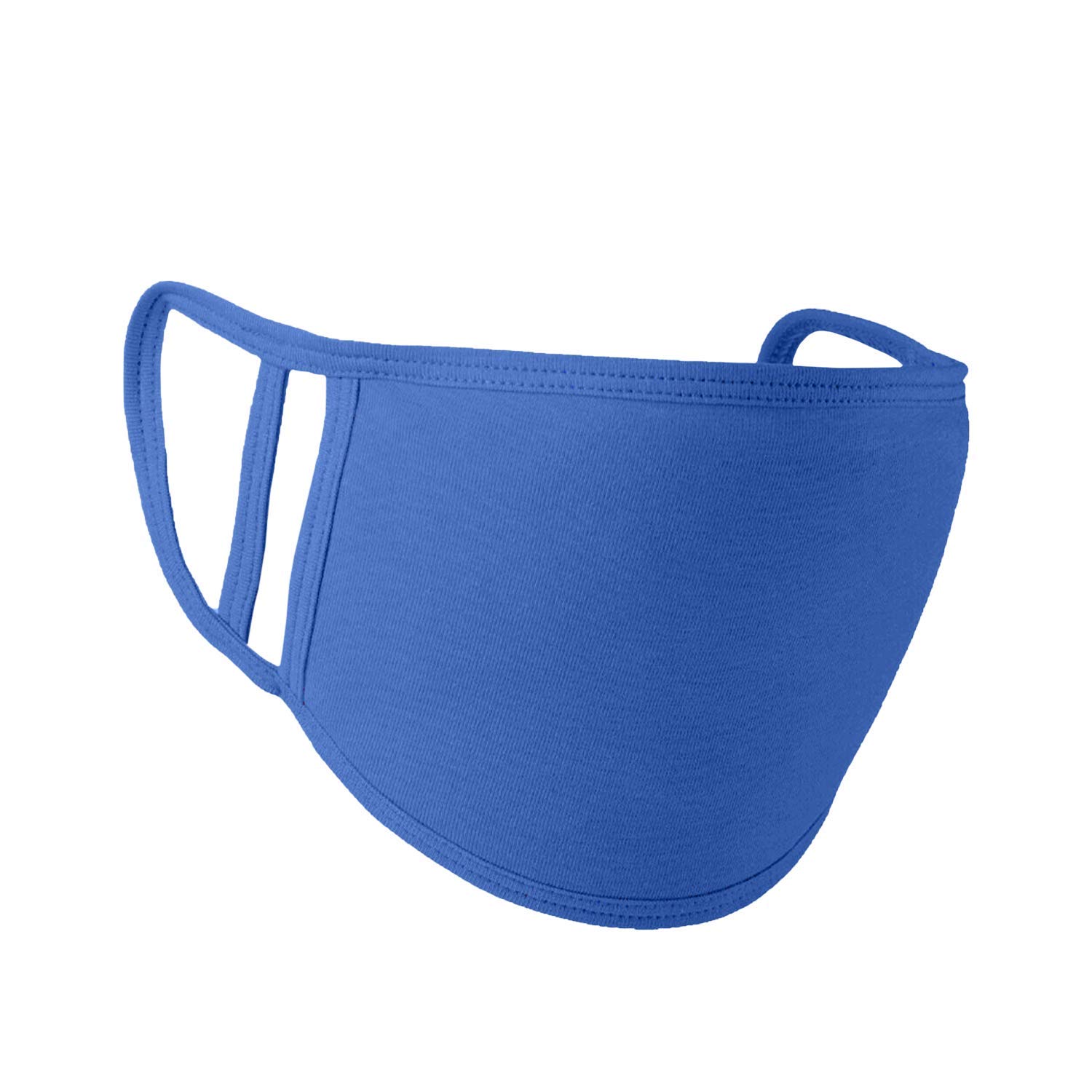 Kids Face Mask Reusable Washable Face Covering for Children 2 Ply Face Mask, Cotton Face Mask Breathable Safety Mask Protection from Pollution, Royal Blue, 14cm x 10cm, 5pcs
