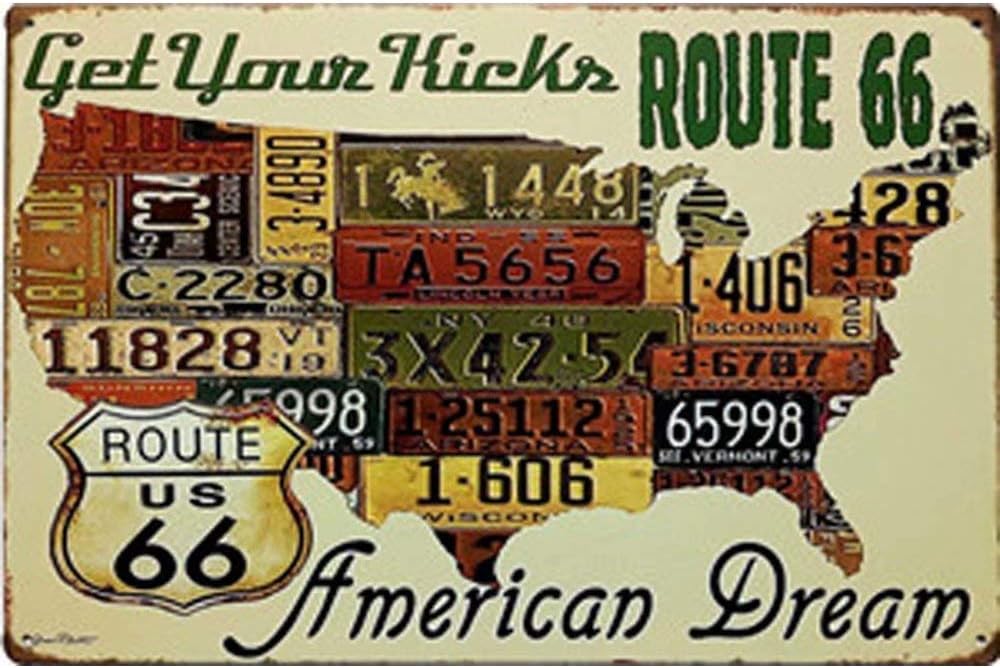NNGT Wall Sign Plaque Vintage Retro Poster,Retro Poster for Home/Bar/Office/Garage Decor METAL TIN SIGN 20X30 CM
