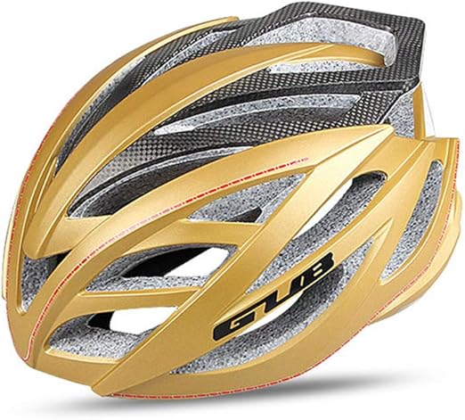 gold cycling helmet